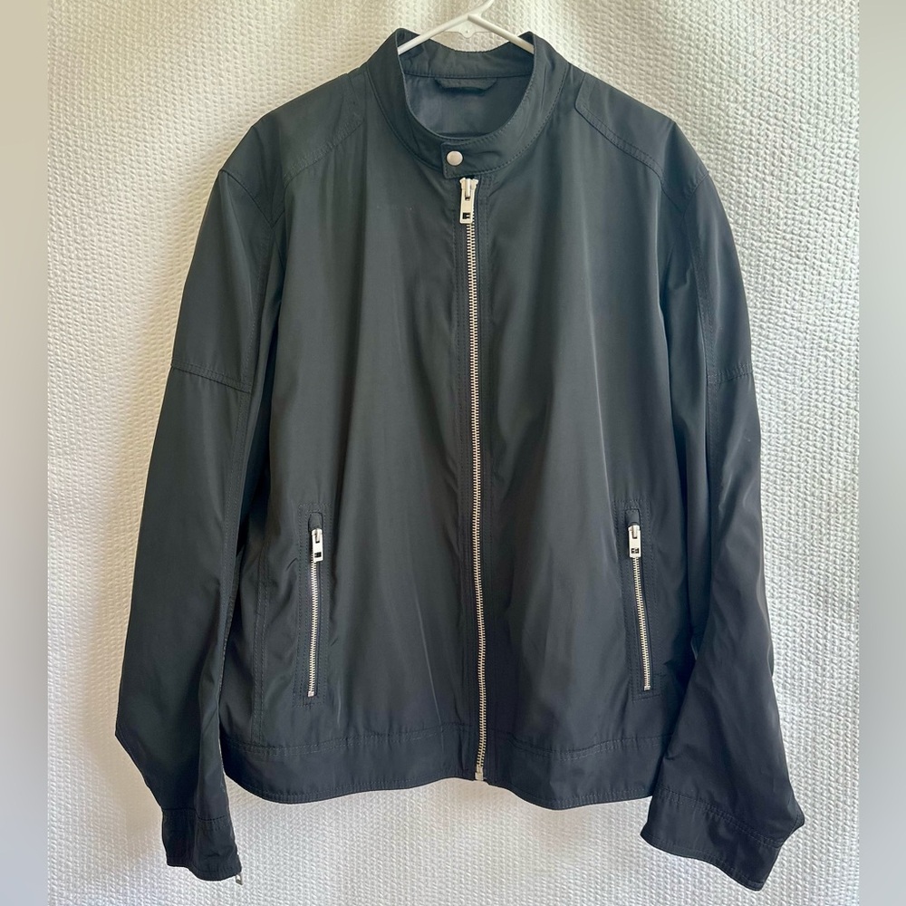 BOSS Orange Hugo Boss Men’s Black Full Zip Lightweight Jacket XL 46R Casual Zip